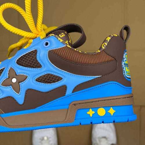 Authentic LV Skate Sneaker Blue/Brown