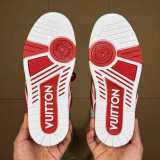 Authentic LV Skate Sneaker Red