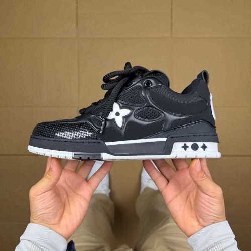 Authentic LV Skate Sneaker Black/White