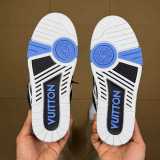 Authentic LV Skate Sneaker Blue/Black/White