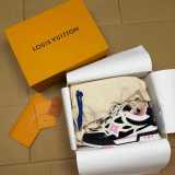 Authentic LV Skate Sneaker Black/White/Pink