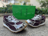 Authentic Bottega Veneta Orbit Sneaker Wine Red