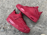Authentic Nigel Sylvester × Air Jordan 4 Retro Nigel 'Brick by Brick' Red