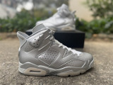 Authentic PSG × Air Jordan 6 Paris Saint-Germain 2026 Silver