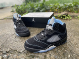 Authentic Air Jordan 5 Retro Black/University Blue
