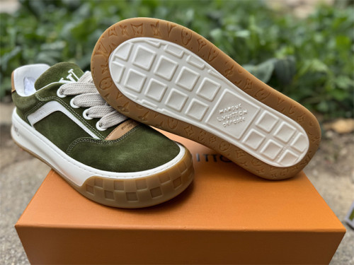 Authentic LV Trainer Sneaker Green