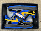 Authentic Nike × Central Cee Air Force 1 Low SP Black/Yellow/Blue