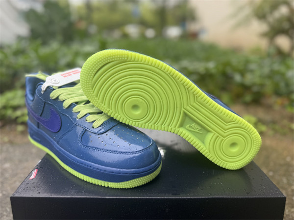 Authentic Nike Air Force 1 Patent Pack Blue