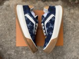 Authentic LV Trainer Sneaker Blue