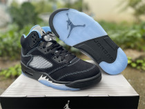 Authentic Air Jordan 5 Retro Black/University Blue