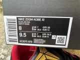 Authentic Nike Kobe 11 Elite Low Achilles Heel Black/Red