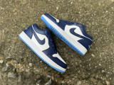 Authentic Air Jordan 1 Blue/White