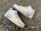 Authentic Air Jordan 3 Retro  Sail and Jade Aura