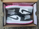 Authentic Air Jordan 1 Low Golf White/Black/Grey