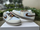 Authentic Air Jordan 1 Low Light British Tan