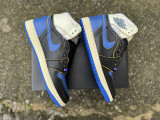Authentic Union x Fragment Design Air Jordan 1 High OG Black/White/Blue