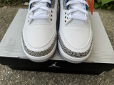 Authentic Air Jordan 3 retro  White and True Blue