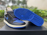 Authentic Union x Fragment Design Air Jordan 1 High OG Black/White/Blue