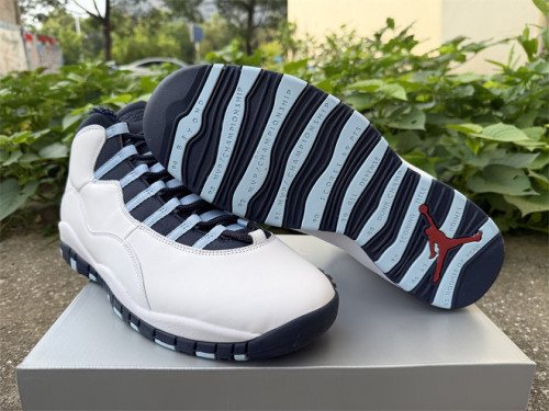 Authentic Air Jordan 10 Retro Steel OG Black/White
