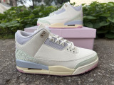Authentic Air Jordan 3 Retro  Sail and Jade Aura