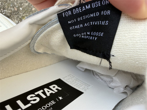 Authentic Golden Goose Ball Star White/Black