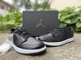 Authentic Air Jordan 1 Low OG Golf  Black Croc  Black
