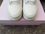 Authentic Air Jordan 3 Retro  Sail and Jade Aura