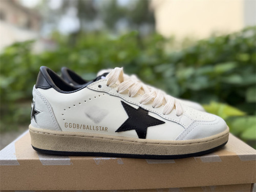 Authentic Golden Goose Ball Star White/Brown/Black