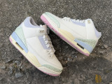 Authentic Air Jordan 3 Retro  Sail and Jade Aura