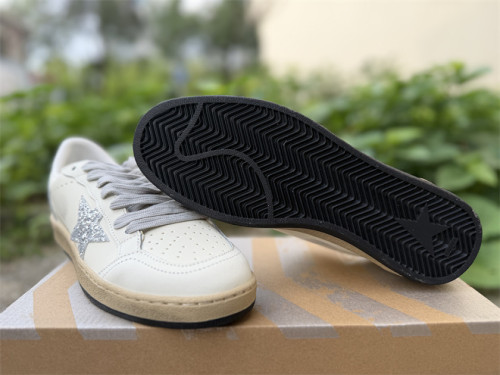 Authentic Golden Goose Ball Star White/Silver