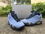 Authentic Air Jordan 14 Howard PE Blue