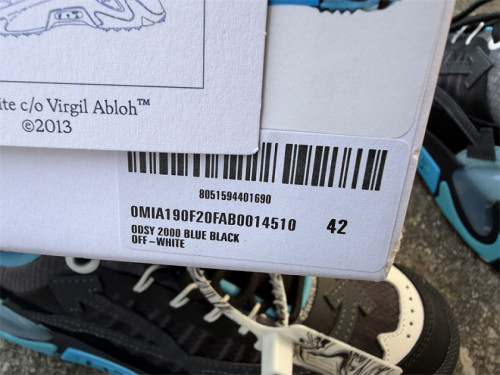 Authentic OFF-WHITE ODSY Blue/Black