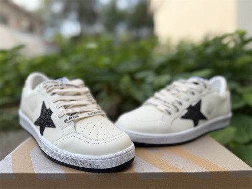 Authentic Golden Goose Ball Star White/Black