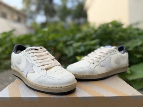 Authentic Golden Goose Ball Star White/Grey