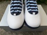 Authentic Air Jordan 10 Retro Steel OG Black/White