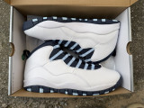 Authentic Air Jordan 10 Retro Steel OG Black/White