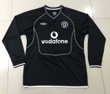 2000 Manchester United Away Long sleeve 1:1 Retro Soccer Jersey