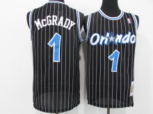 NBA Magic #1 McGrady Retro black 1:1 Quality