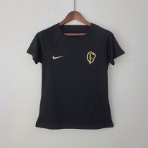 22/23 Corinthians Black Fans Version 1:1 Quality Woman Training Shirt