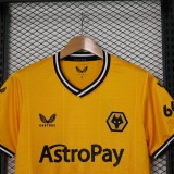 23/24 Wolves Home Yellow Fans 1:1 Quality Soccer Jersey