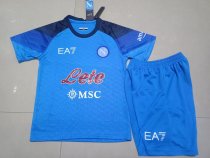 22/23 Napoli Home Kids Soccer Jersey