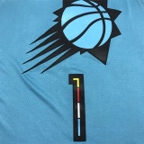 22/23 Suns BOOKER #1 Blue City Edition 1:1 Quality NBA Jersey