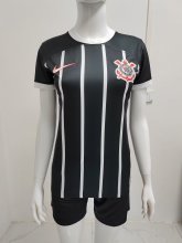 23/24 Corinthians Away Black 1:1 Quality Women Soccer Jersey
