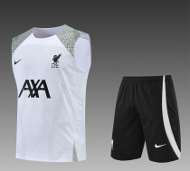 22/23 Liverpool FC Vest Training Suit Kit White 1:1 Quality Training Jersey