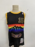 NBA Nuggets # 15 Anthony Snow mountain black top Mesh Jersey 1:1 Quality