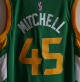 NBA Jazz (21 new season) # 45 Mitchell achievement green 1:1 Quality