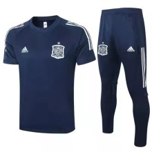 2020 Spain Blue Training Tracksuit 1:1 Quality Soccer Jersey