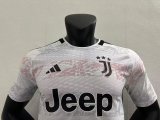 23/24 Juventus Home White Player Version 1:1 Quality Soccer Jersey