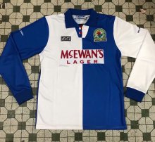 1994-1995 Retro Blackburn Long Sleeve Home Fans 1:1 Quality Soccer Jersey