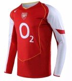 2004-2005 Arsenal Home Long Sleeve 1:1 Retro Soccer Jersey